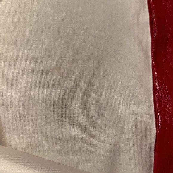 Shinestar L Croc Print Full Zip Vibrant Red Faux Leather Mini Pencil Skirt - Picture 14 of 14